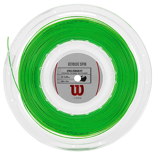 Теннисная струна Wilson Revolve Spin Green 1,30 200 метров