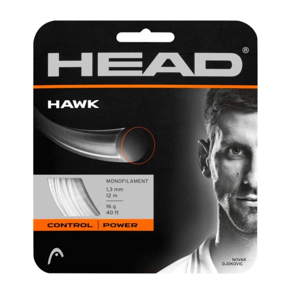 Теннисная струна Head Hawk White 1,30 12 метров