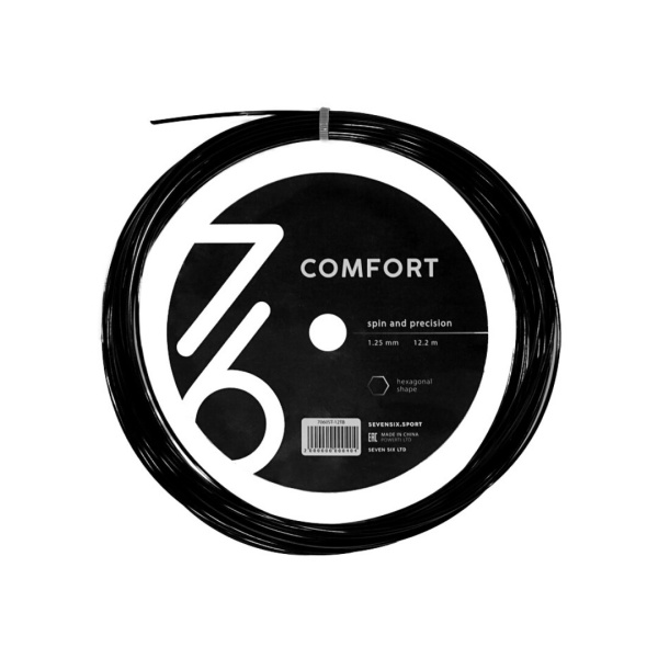 Теннисная струна 7/6 Comfort - Black 1,25 12 метров
