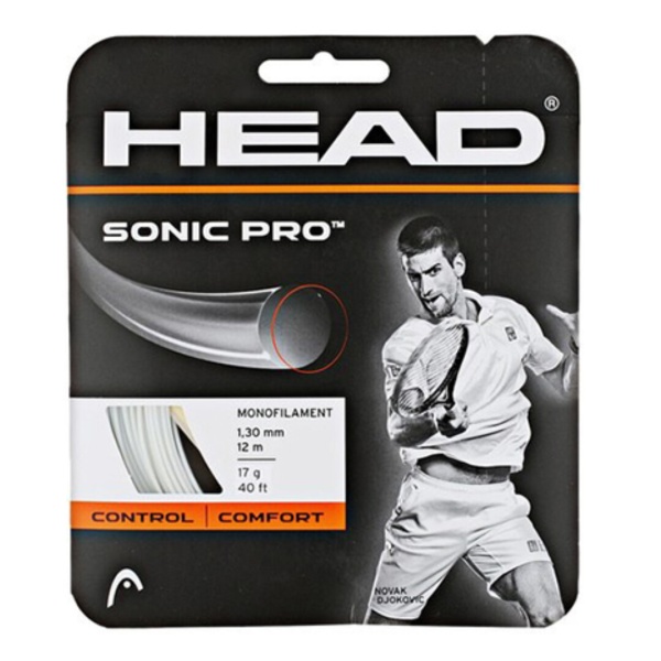 Теннисная струна Head Sonic Pro White 1,30 12 метров