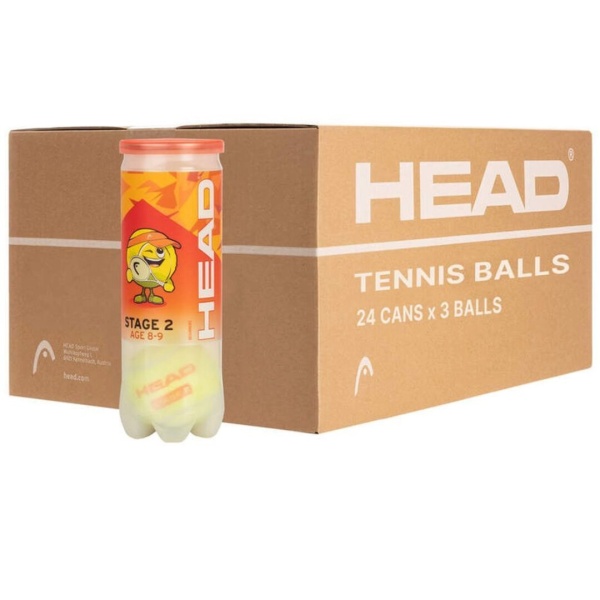 Теннисные мячи Head Stage 2 Orange 3 Х 24