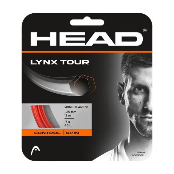 Теннисная струна Head LYNX Tour Orange 1,25 12 метров