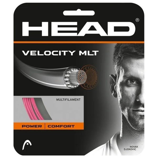 Теннисная струна Head Velocity MLT - Pink 1,35 12 метров