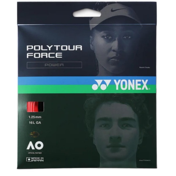 Теннисная струна Yonex Polytour Force Bright Red 1,25 12 метров