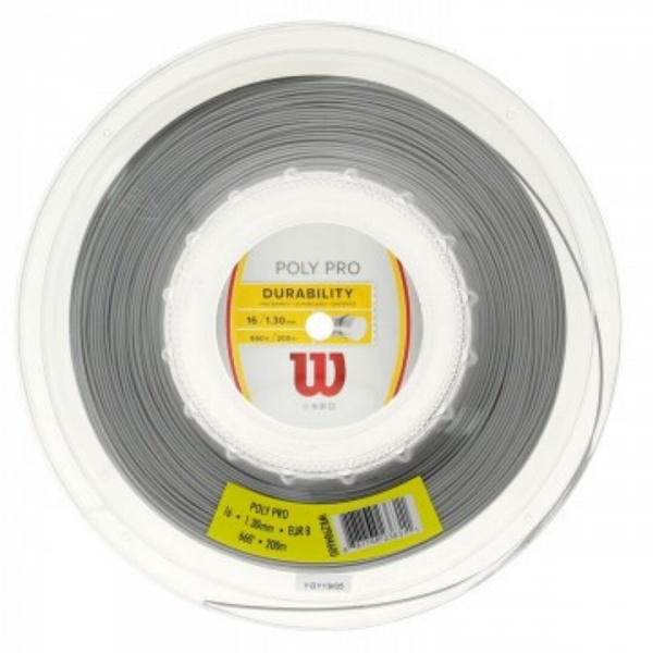 Теннисная струна Wilson Poly Pro Silver 1,25 200 метров