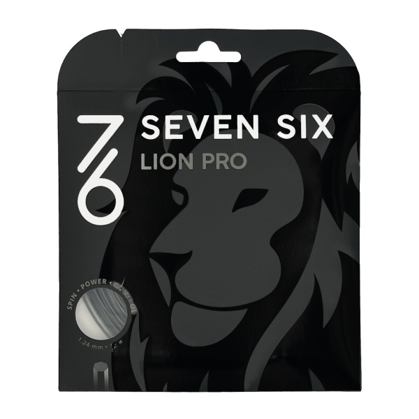 Теннисная струна 7/6 Lion Pro - Black 1,24 12 метров