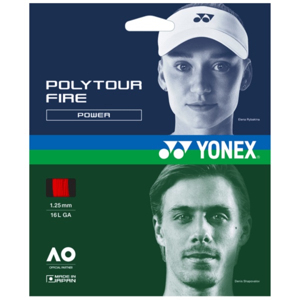 Теннисная струна Yonex Polytour Fire Red 1,25 12 метров