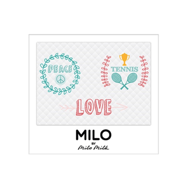 Магнит Milo "PEACE LOVE TENNIS"