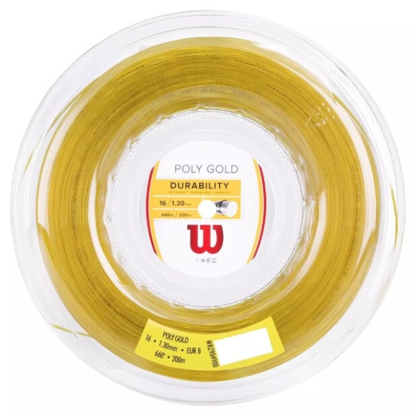 Теннисная струна Wilson Poly Gold 1,30 200 метров