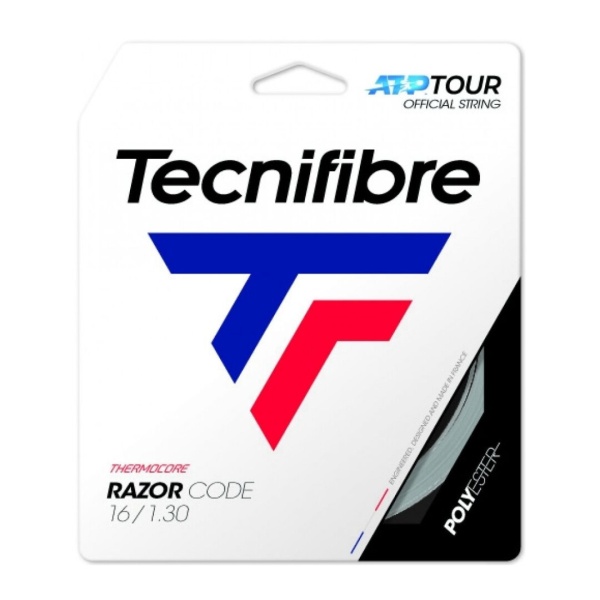 Теннисная струна Tecnifibre Razor Code White 1,30 12 метров
