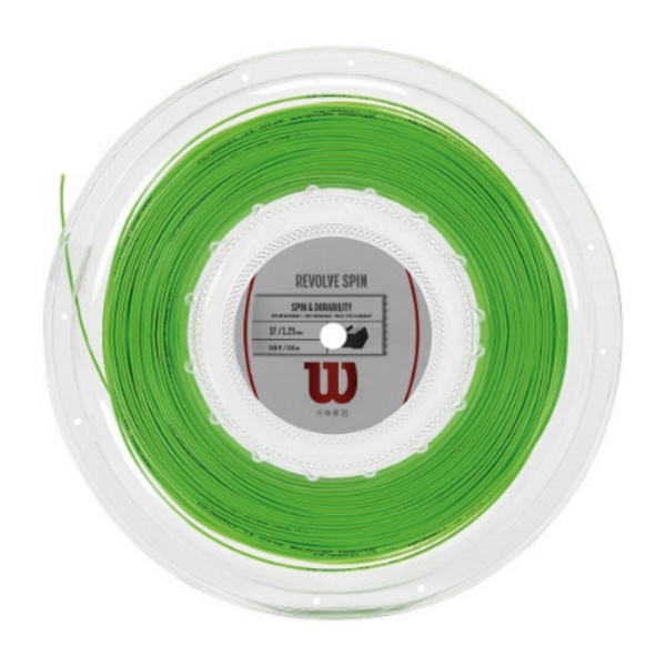 Теннисная струна Wilson Revolve Spin Green 1,25 200 метров